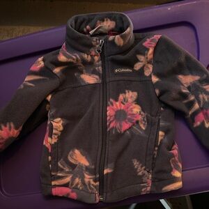 Columbia Kids Jacket - Navy with Pink Floral